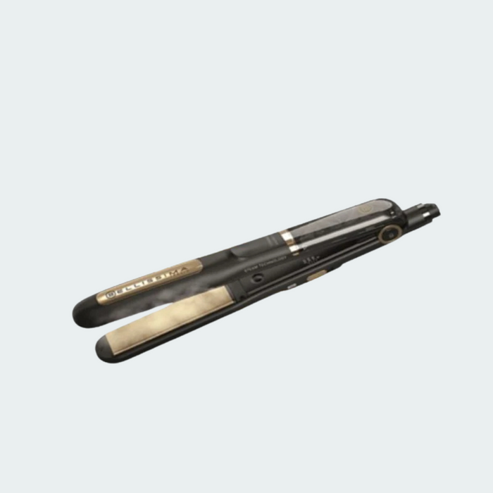 Set Gold Bellissima Planchita a Vapor + Secador Profesional Steam Ceramic & Keratin