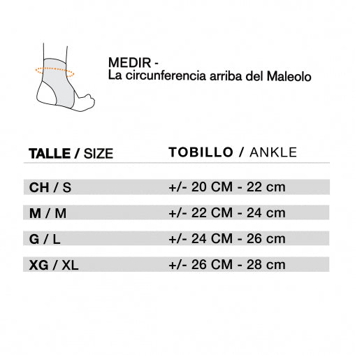 Tobillera Deportiva Runner con tiras BC1458
