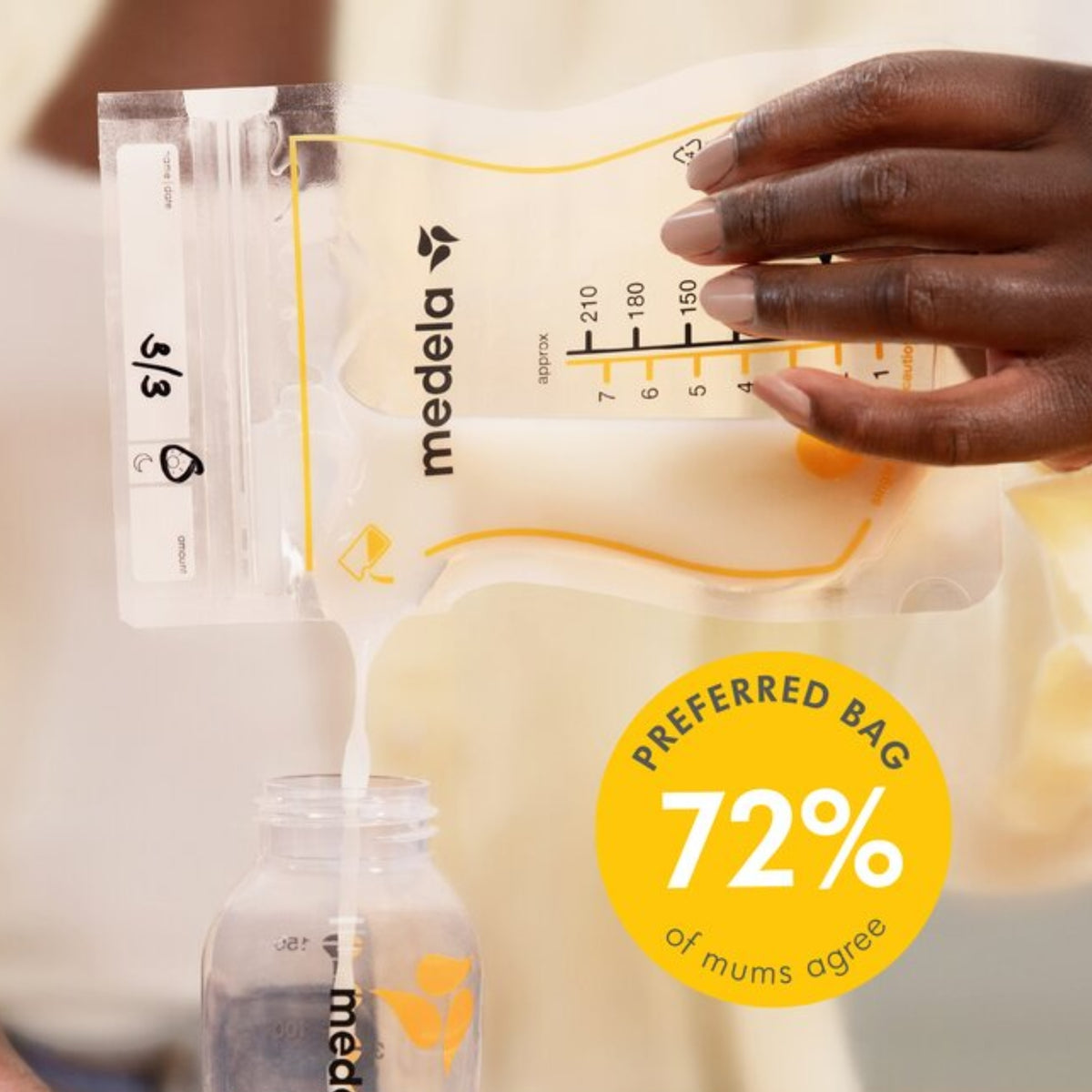 Bolsa de Almacenamiento de Leche Materna Medela Easy Pour - 25 unidades