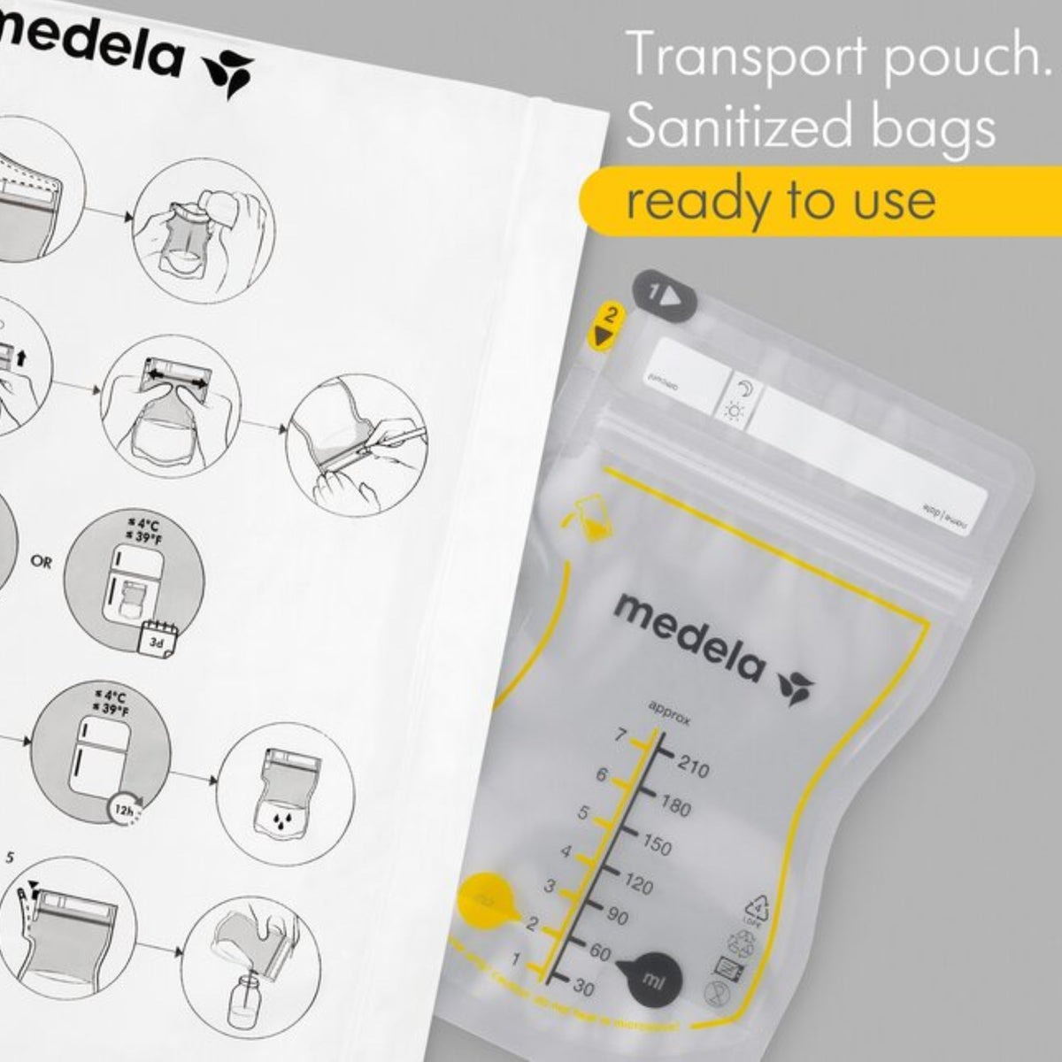 Bolsa de Almacenamiento de Leche Materna Medela Easy Pour - 25 unidades
