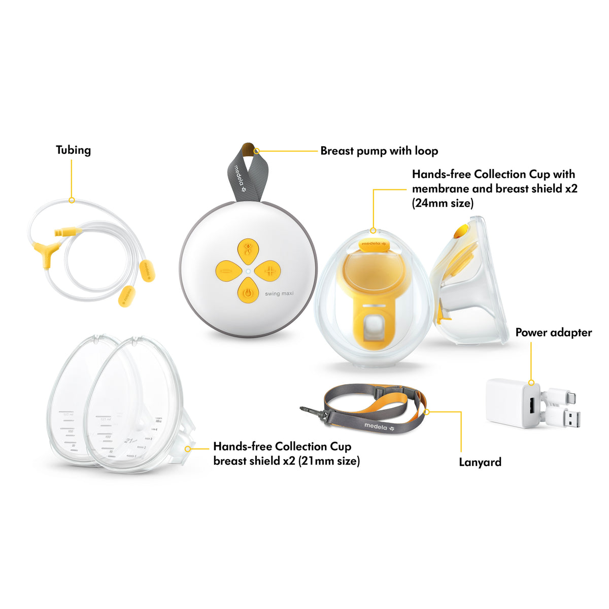 Extractor de Leche Eléctrico Manos Libres Doble Medela Swing Maxi™