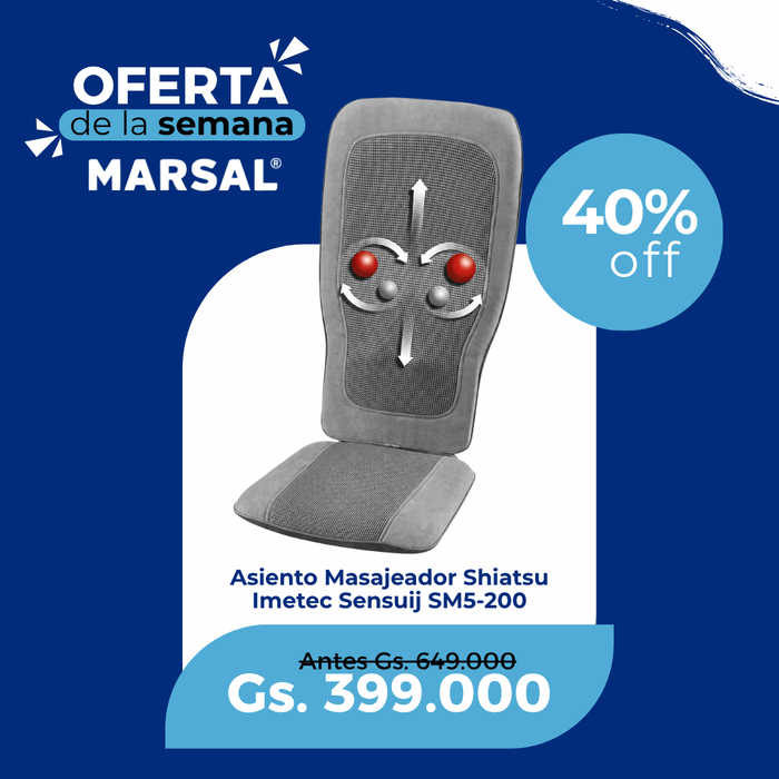 Asiento Masajeador Shiatsu Imetec Sensuij SM5-200