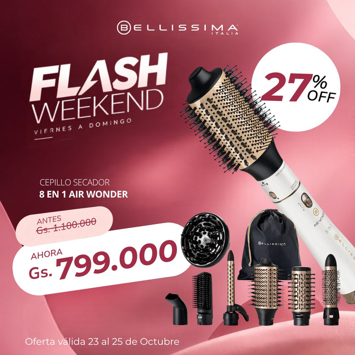 Cepillo de Aire Caliente Bellissima Air Wonder® 8 en 1