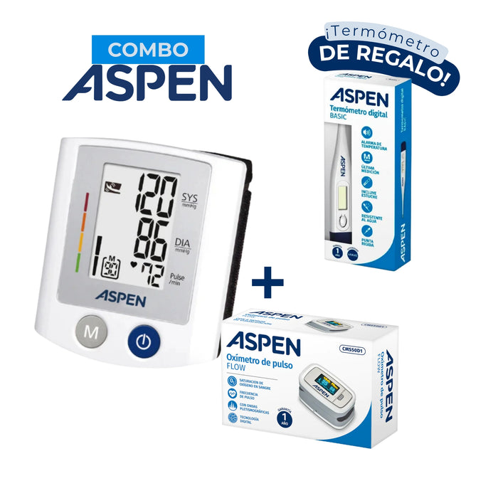 Tensiómetro de Muñeca S150 + Oxímetro - Aspen