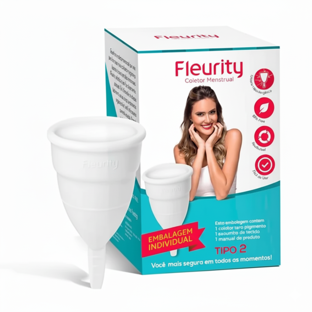 Copa Menstrual Fleurity Sin Pigmento
