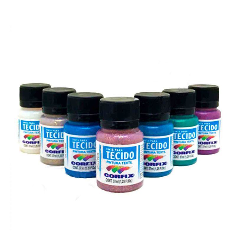 Pintura para Tejido Glitter Corfix
