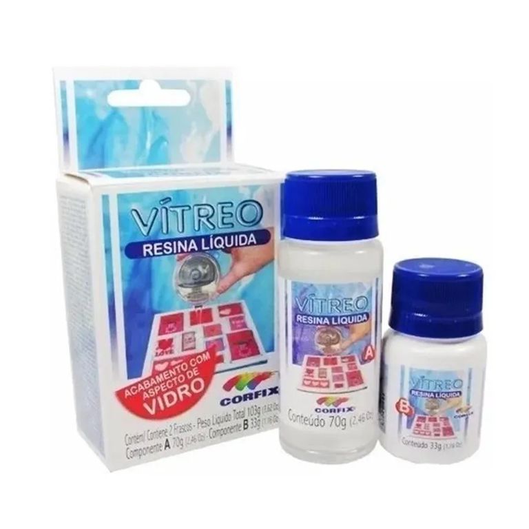 Kit Vitro Resina Liquida Corfix