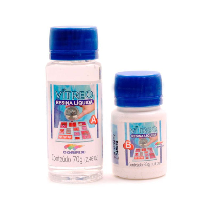 Kit Vitro Resina Liquida Corfix