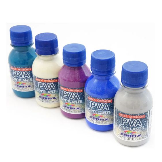 Pintura PVA Cintilante Corfix 100 ml