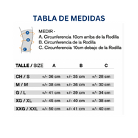 Rodillera Ballenada con Velcro Body Care BC1104