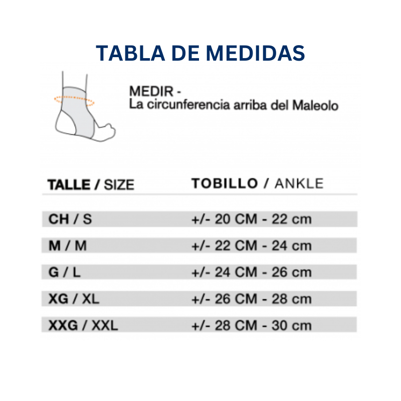 Tobillera con Ajuste en "8" BL Body Care BC1402E